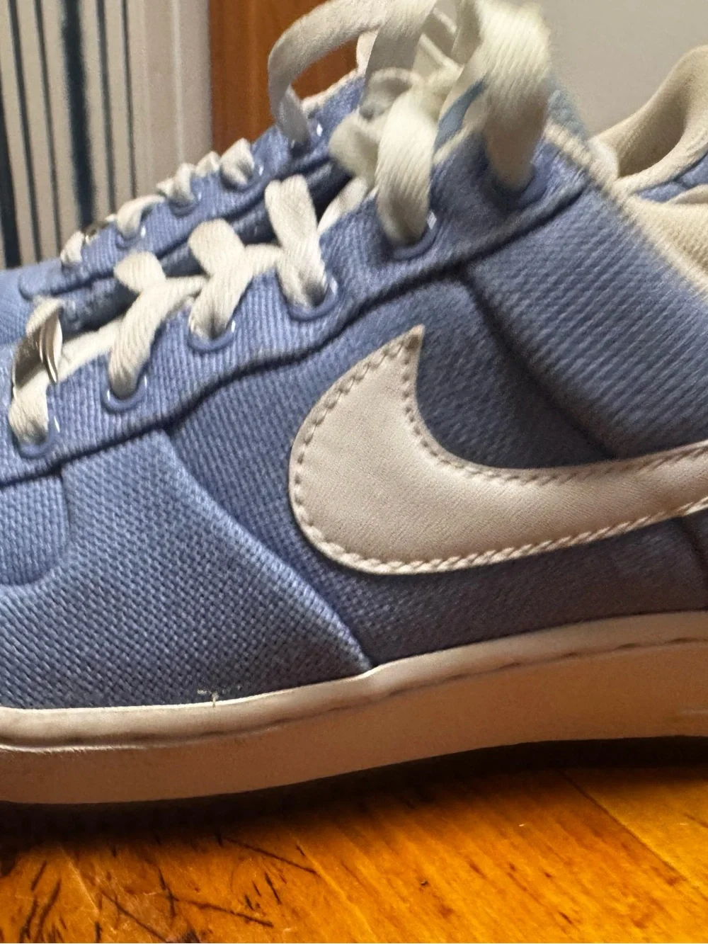 Nike Low Blue Canvas Air Force 1